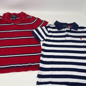 Polo by Ralph Lauren Kids Polos - Red and Navy Stripes